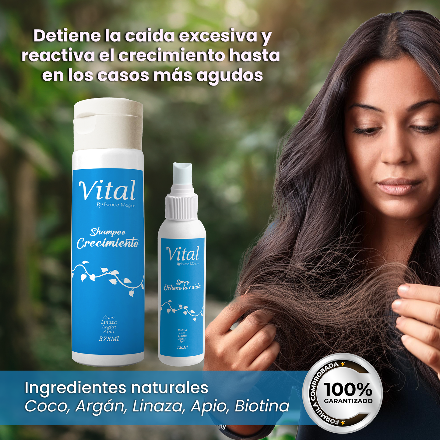 Vital | Reactiva el crecimiento del cabello | Detiene la caída