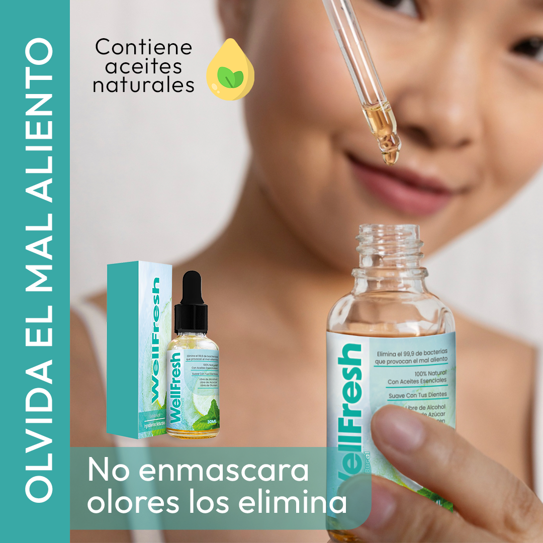 Wellfresh | Elimina el 99% de las bacterias que causan el mal aliento