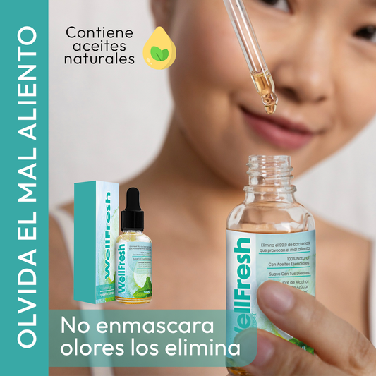 Wellfresh | Elimina el 99% de las bacterias que causan el mal aliento